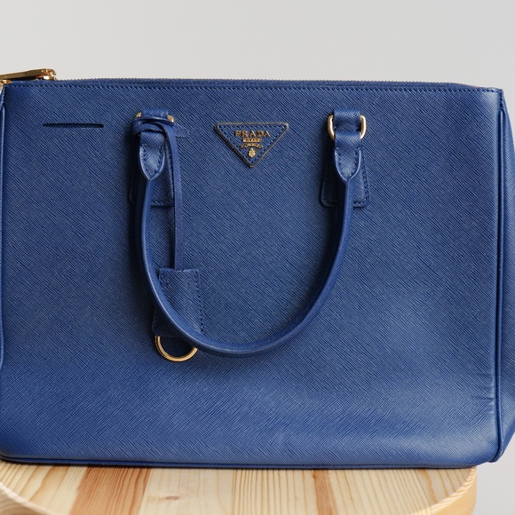 Prada Handbags - 🔵 Large PRADA Galleria Saffiano Bluette